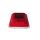 80X80柱帽灯红色 塑料底座