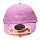 紫色时尚鸭舌帽风扇帽