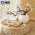 盆景梅花白色+小波纹瓷花瓶