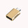 【锌合金】C公转USB3.2母（金色