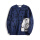 662蓝色针织毛衣
