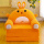 桔色 三层橘色萌版兔子沙发
