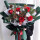 【胡挑夹子】5朵红玫瑰+圣诞装饰花束
