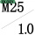 R-M25*1.0P 外径38厚度12