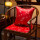 红色 富贵竹(椅垫 3CM单滚边)