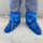 蓝色塑料靴套50只（短款）
