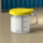 160ML耐热玻璃小奶杯（黄色）硅胶盖
