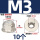 4.8级镀镍法兰尼龙 M3-10只