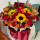 【花开富贵】19朵红康红玫瑰+3朵向日葵