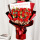 19朵红玫瑰花束+礼袋灯串贺卡