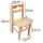 实木靠背椅(坐高32厘米)清漆款