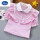 女童衬衣短袖（粉色条纹）六一儿童节礼物