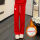 99128红色单条裤子（加绒）