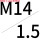 R-M14*1.5P