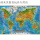 动物版世界地图500片木质拼图送