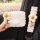 米白小花纸巾盒+护肩