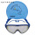 BE076蓝白色+蓝色泳帽