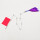 紫色彩布4两九节鞭单鞭