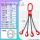 2吨1.5米4根链四钩