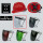 红色ABS安全帽+支架面屏（送电焊眼镜+擦布）