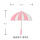 粉白雨伞(磁铁)