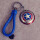 美国队长盾牌(银色) 蓝色钥匙链