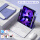 熏衣紫+白触控键盘+三蓝牙