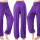 女升级灯笼奥代尔紫色-垂坠感夏天女裤