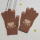 咖啡色猫爪保暖手套