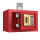 红色 电子密码+钥匙（可存50W)