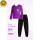 紫色长袖+长裤【萝卜裤套装