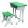 单人桌+四管凳(绿)