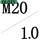 R-M20*1.0P 外径32厚度10
