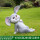 HY1018-5灰色侧卧单手撑地兔子 -(送货上门