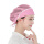 粉红色白条网帽