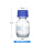 螺纹口玻璃丝口瓶蓝盖透明50ml
