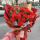 美满19朵红康乃馨尤加利鲜花花束