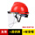 红色安全帽+支架+PVC屏防护面罩