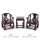 (13号)红酸枝皇宫圈椅(新款) +小茶具