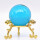 金底座+4厘米湖蓝水晶球