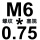 M6*0.75