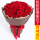 33朵红玫瑰+满天星花束