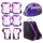 紫护具+头盔+轮滑包