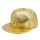 金色pu皮帽子金色门扣
