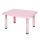 粉色长方桌