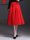 红色(裙长66厘米
