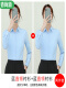 蓝色直领衬衫+蓝色直领衬衫