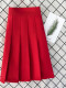 红色（裙长.38CM西装面料