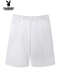 男生白色短裤