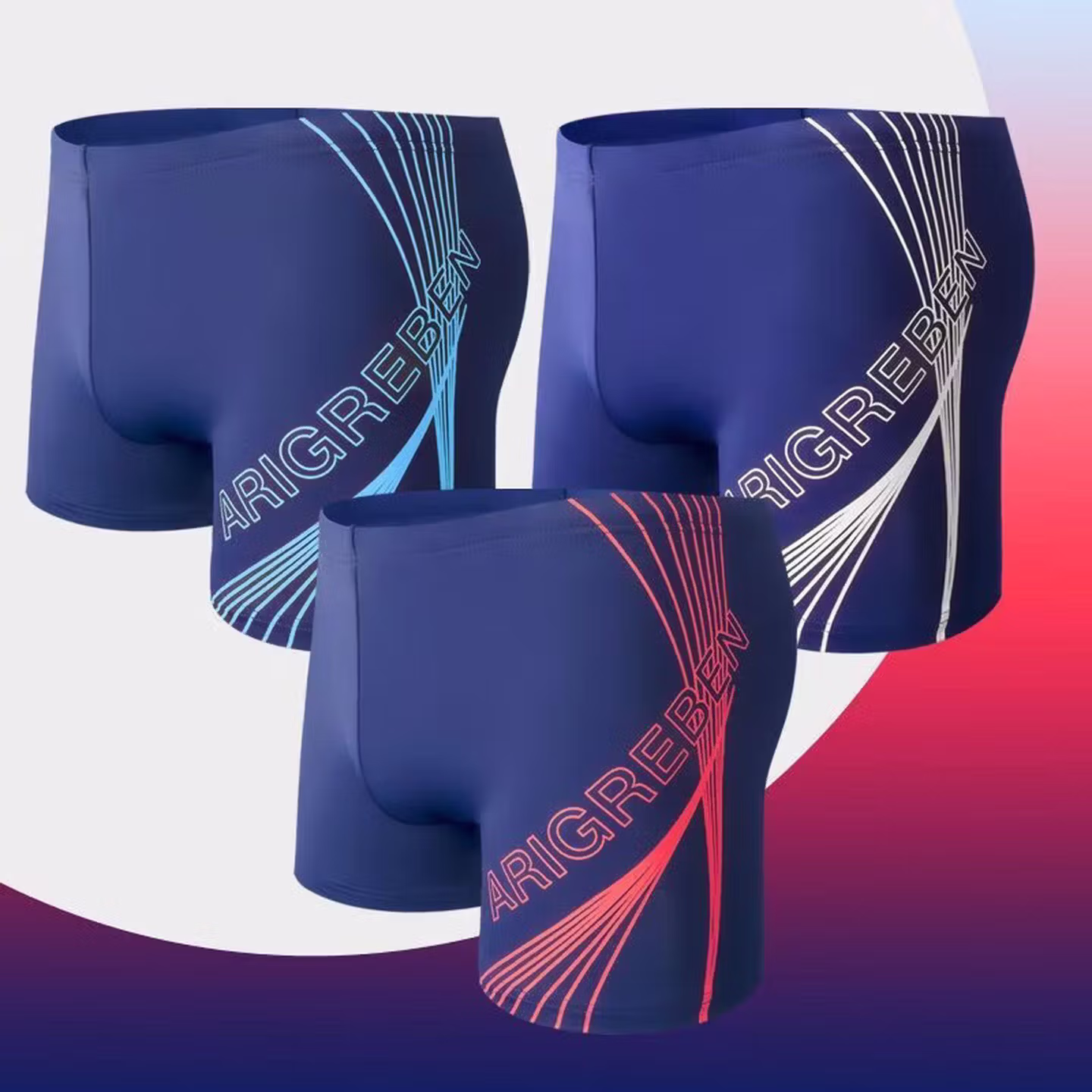 Men's Underwear,Swimming Trunks, Men's Adult Quick-drying Summer Swimming Trunks,Large-size Boxers,High Elastic And Breathable, Not Crotch Personality_voghion.com